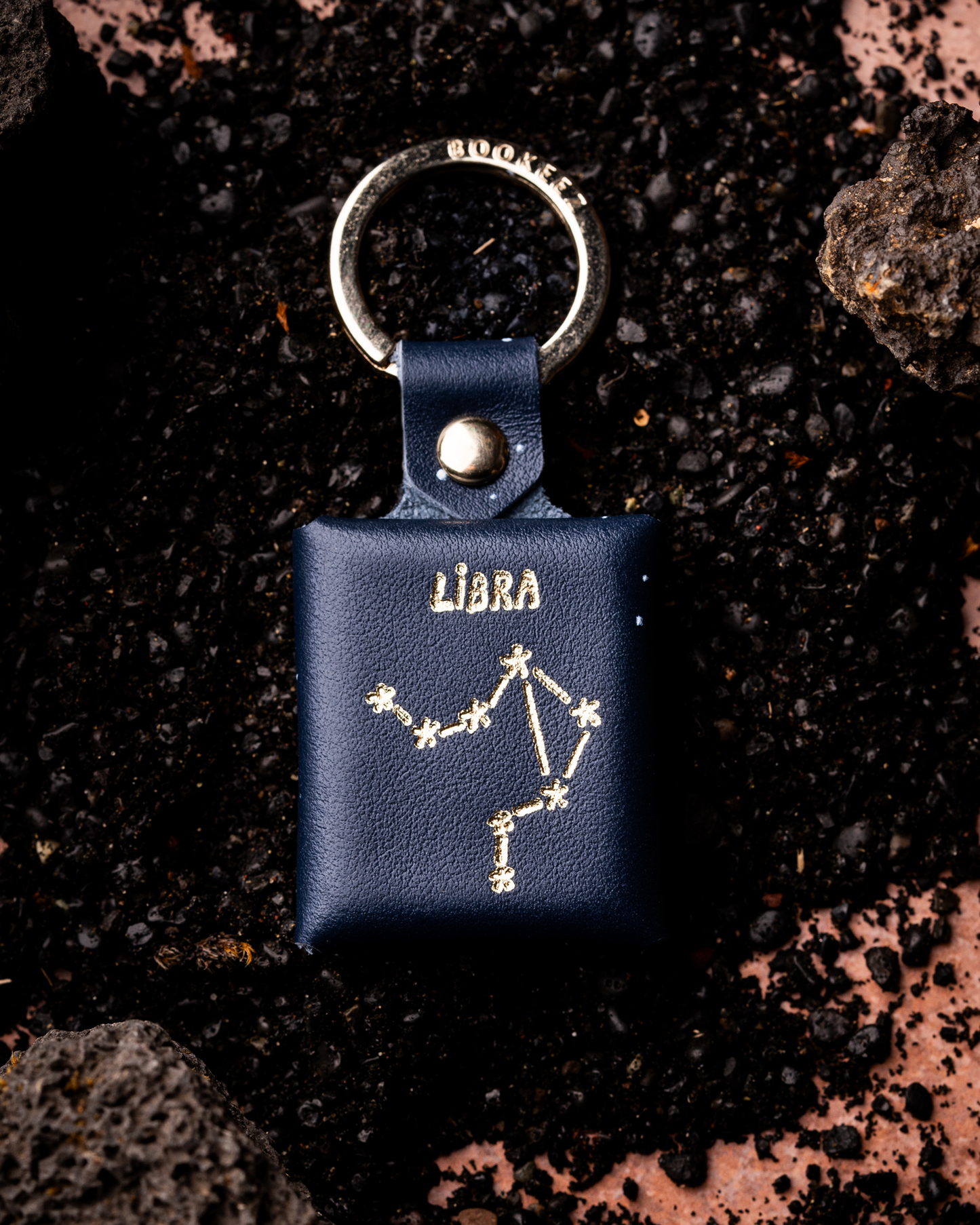 Libra Zodiac Keychain - Personalized Mini Photo Album